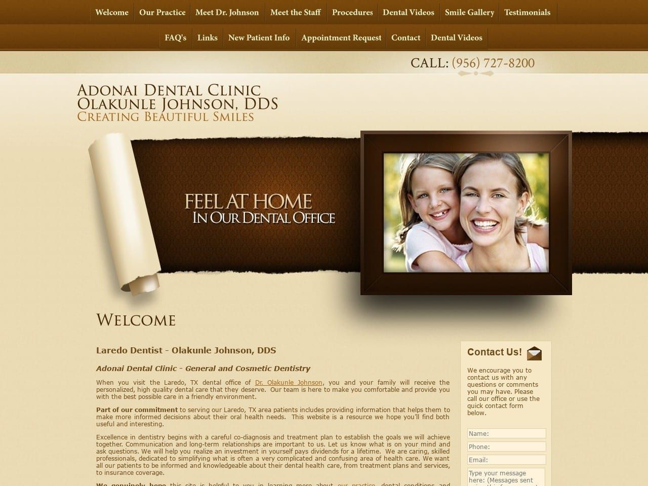 Adonai Dental  Clinic Website Screenshot from adonaidentalclinic.com
