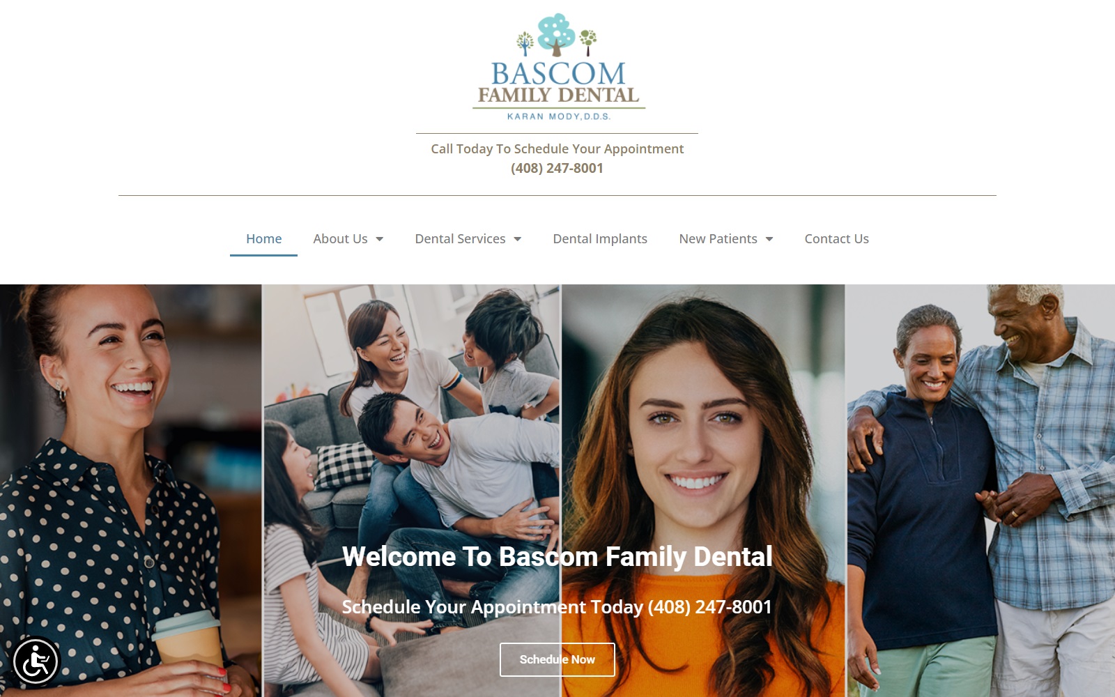 Bascomfamilydental. Com screenshot
