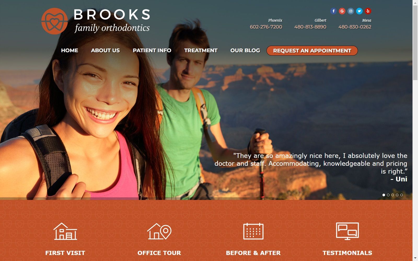 brooksorthodontics.com screenshot