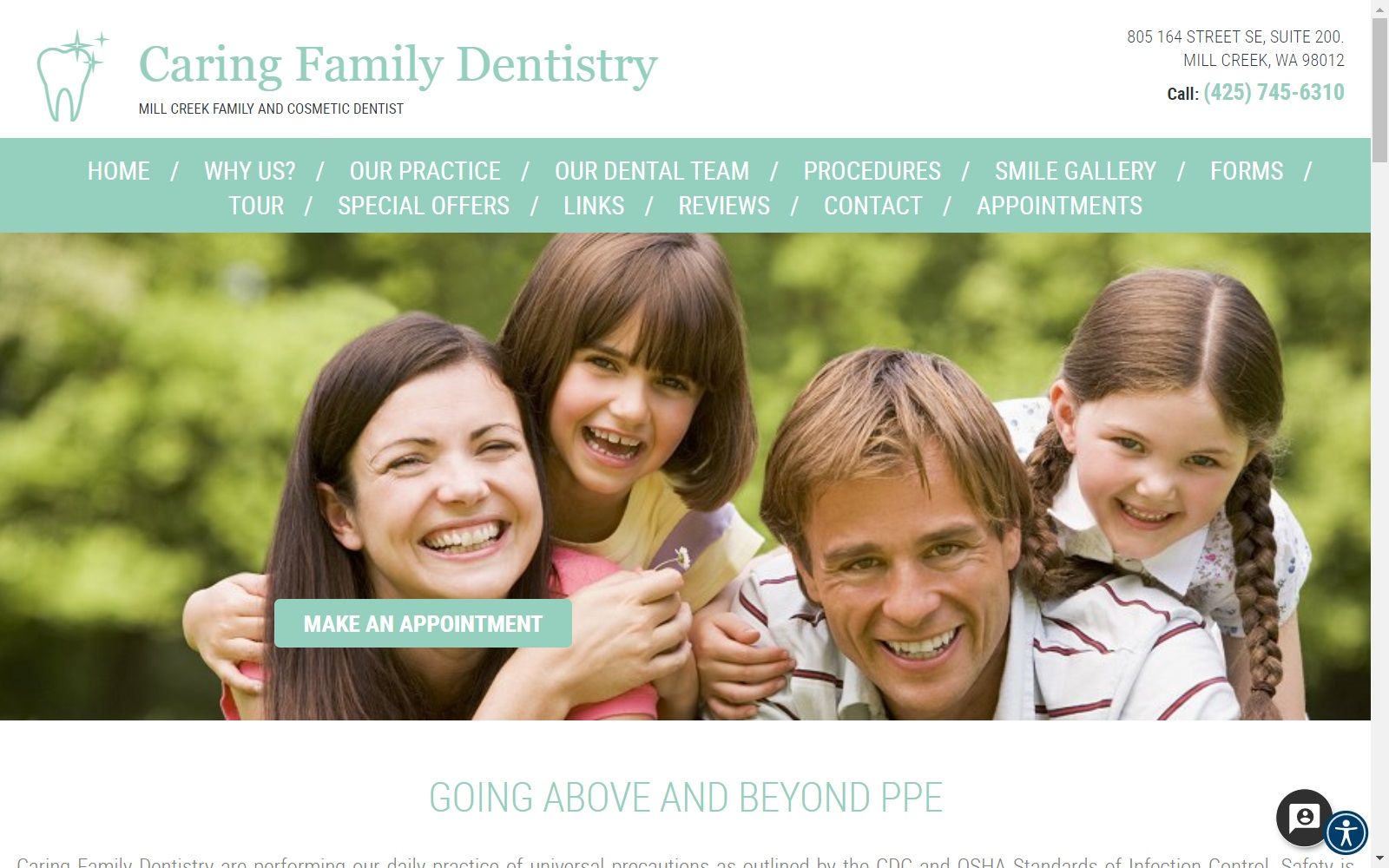 caring-dental.com screenshot