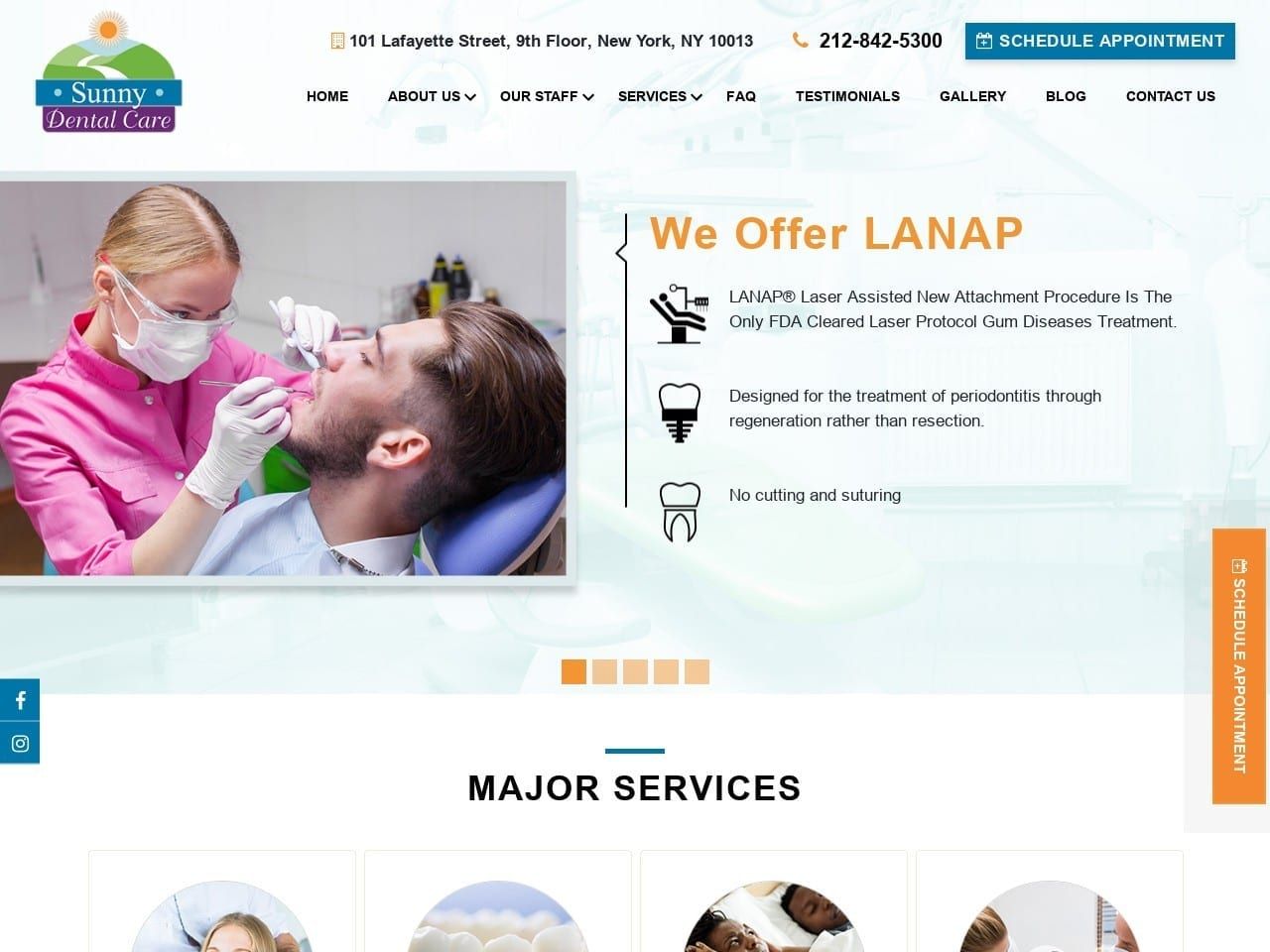 Chatham Green Dental Care Website Screenshot from chathamgreendental.com