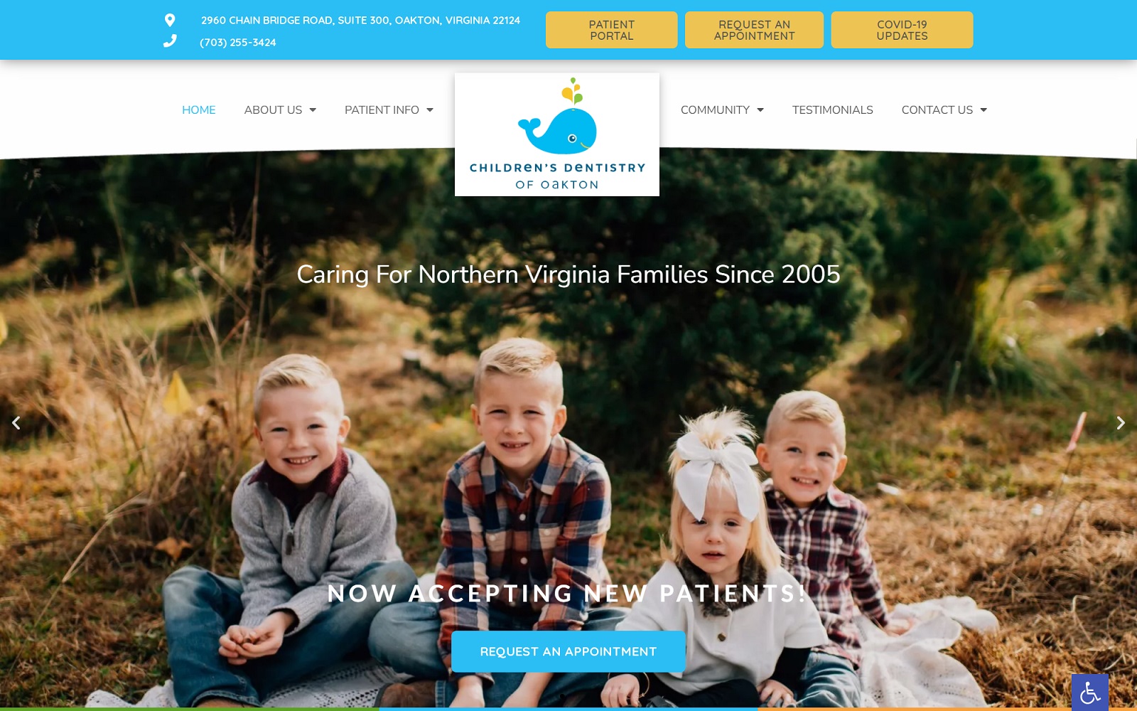 Childrensdentistryofoakton. Com screenshot