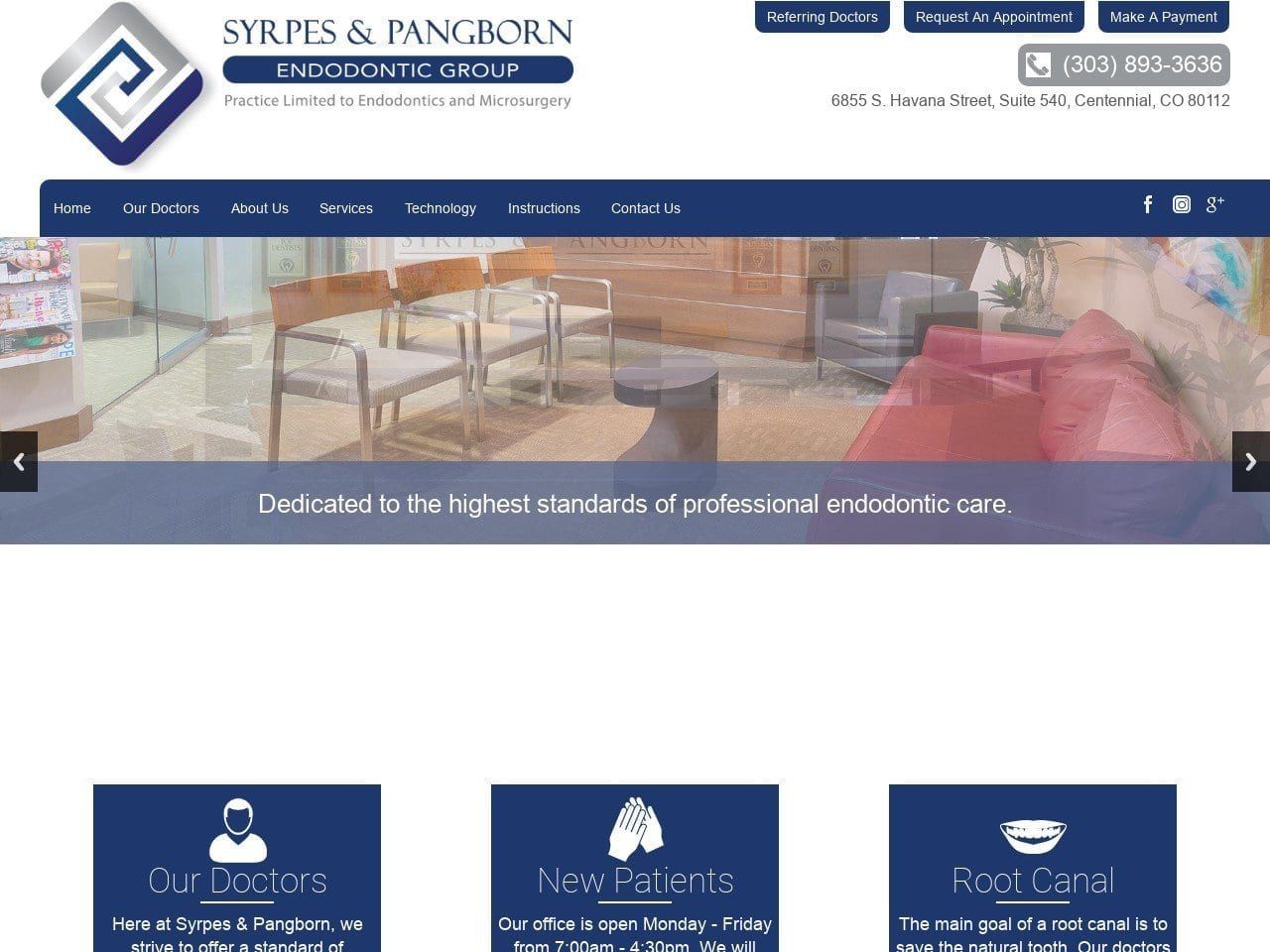Demetrios C.Syrpes DDS Website Screenshot from drsyrpes.com