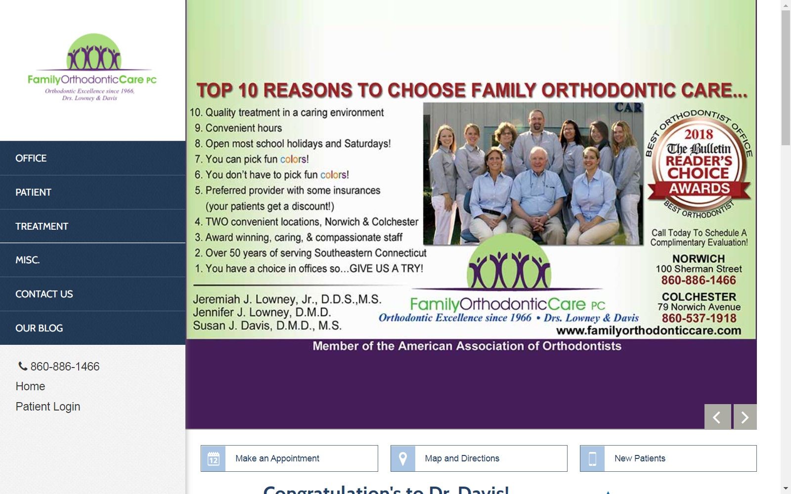 familyorthodonticcare.com screenshot