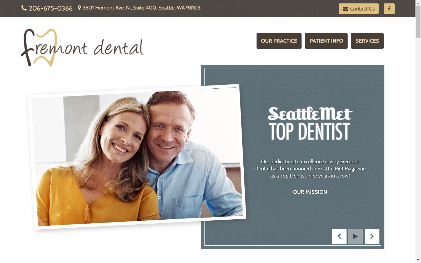 fremontdental.com screenshot