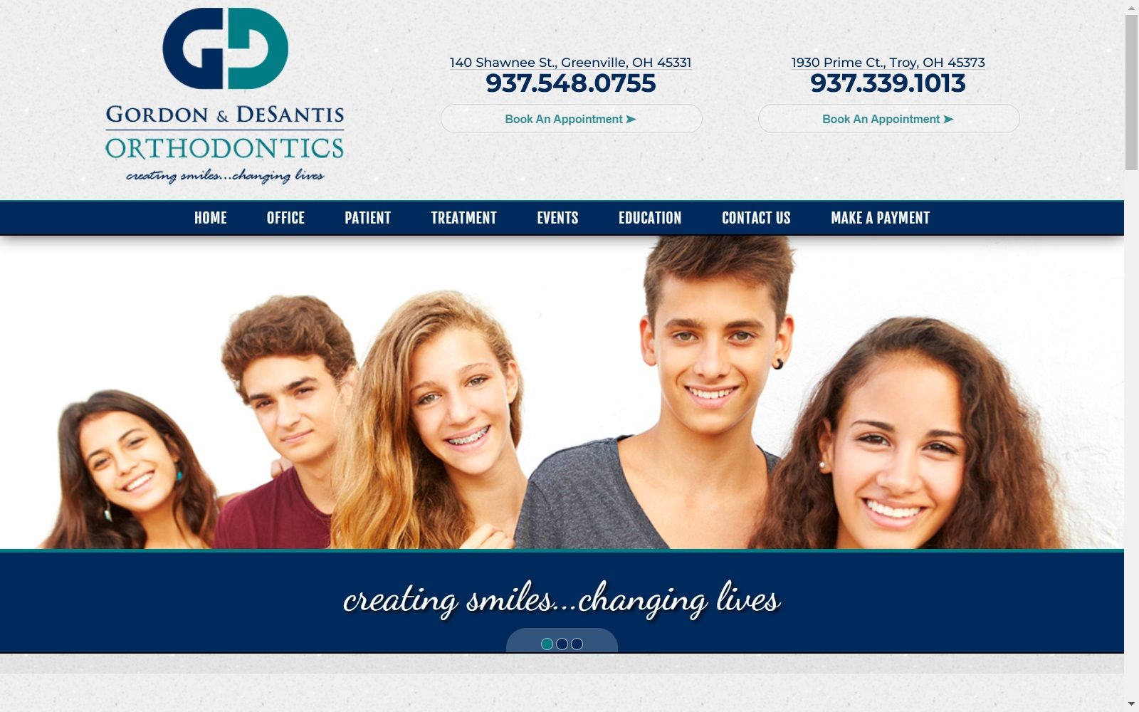 gordonorthodontics.com screenshot