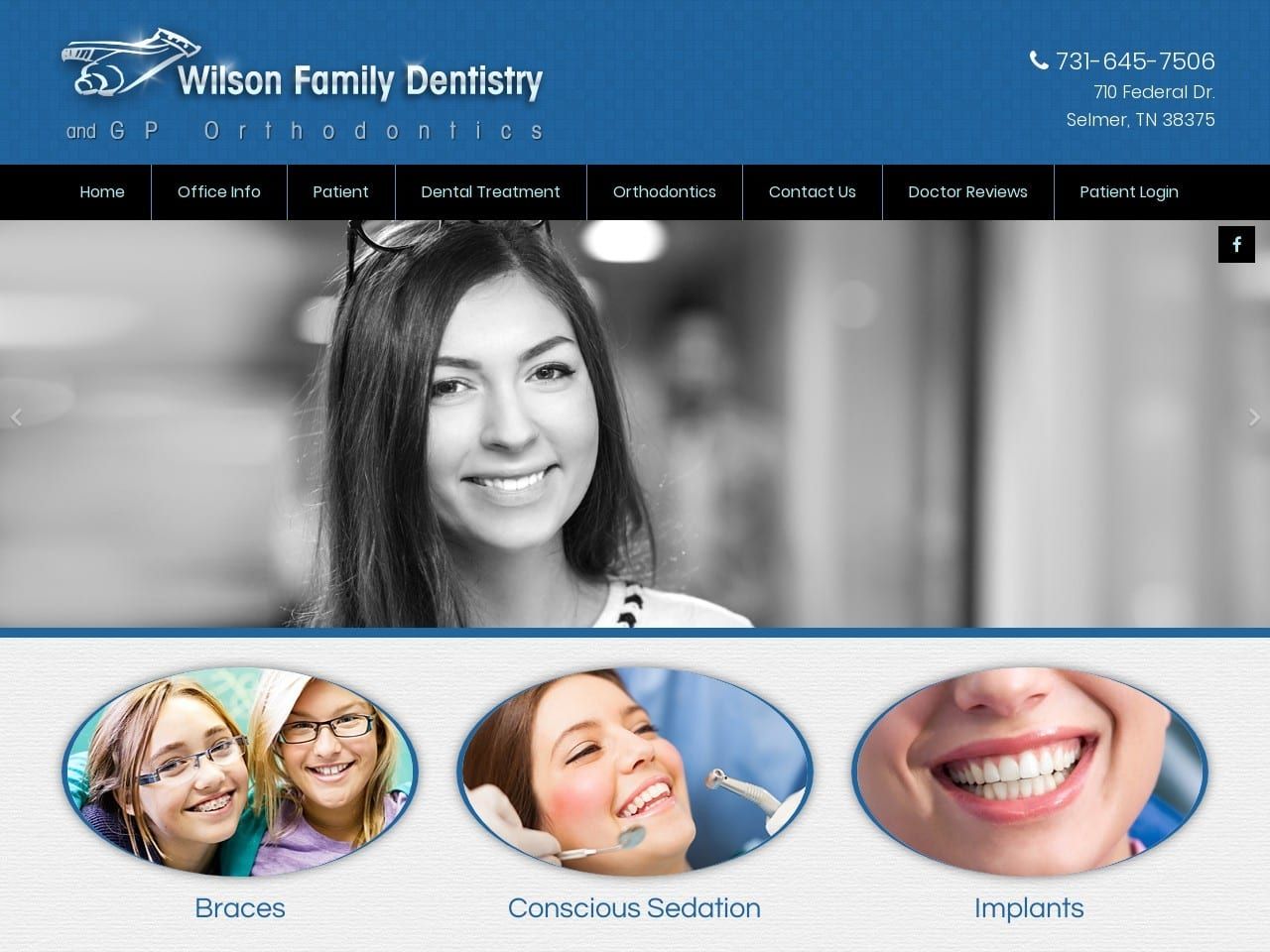 Gregory L. Wilson Dds Ms Family Dentist Website Screenshot from gregwilsonddsms.com