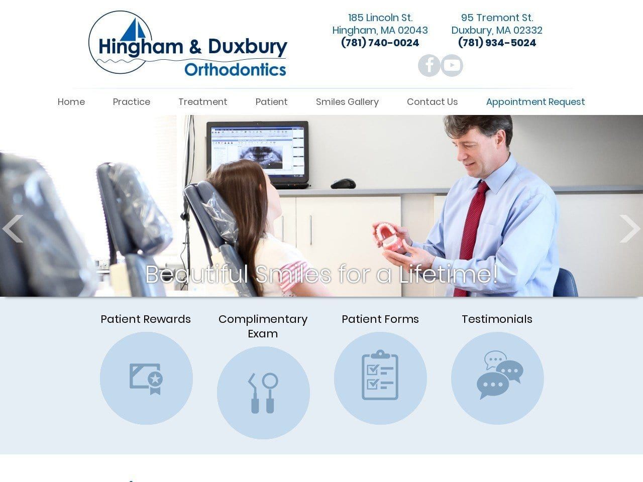 Hingham Orthodontics Fitzgerald Paul D DMD Website Screenshot from hinghamorthodontics.com