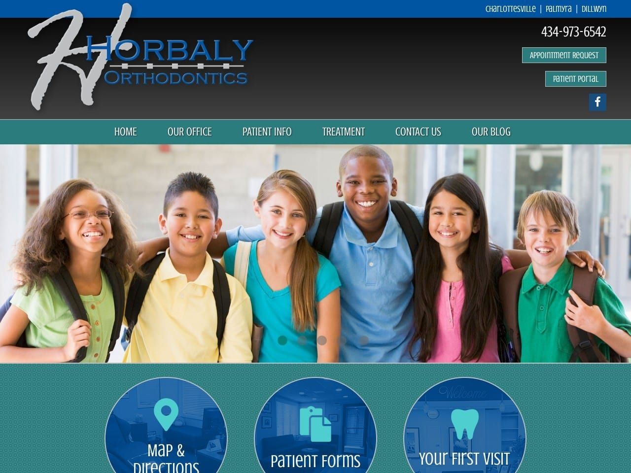 William G. Horbaly D.D.S. M.S. M Website Screenshot from horbalyortho.com