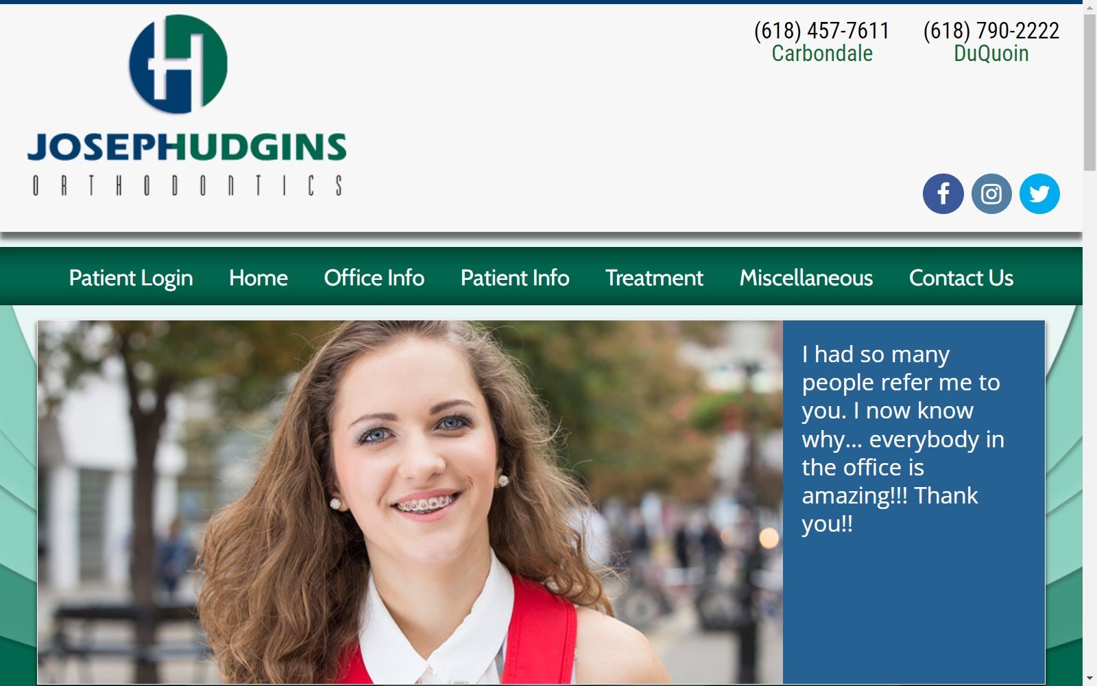 hudginsortho.com screenshot