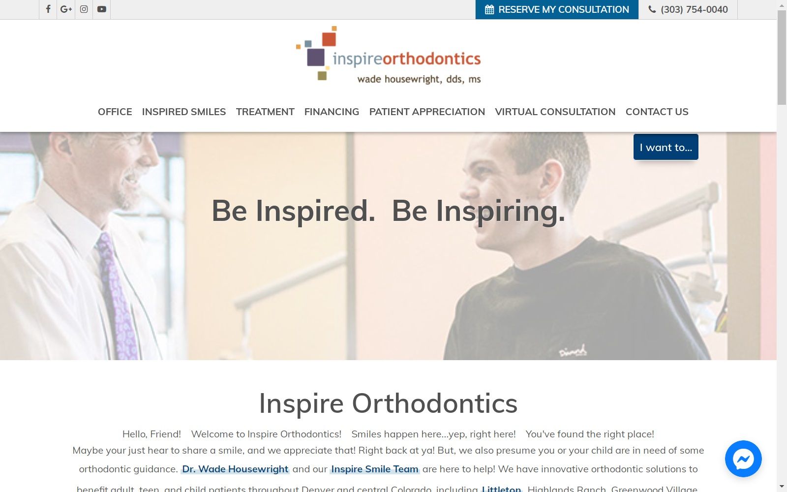 inspireorthodontics.com screenshot