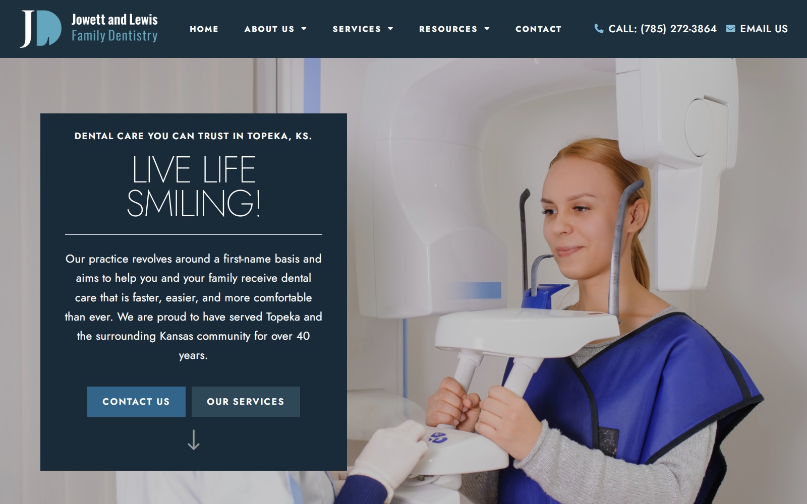 Jlfamilydentistry. Com screenshot