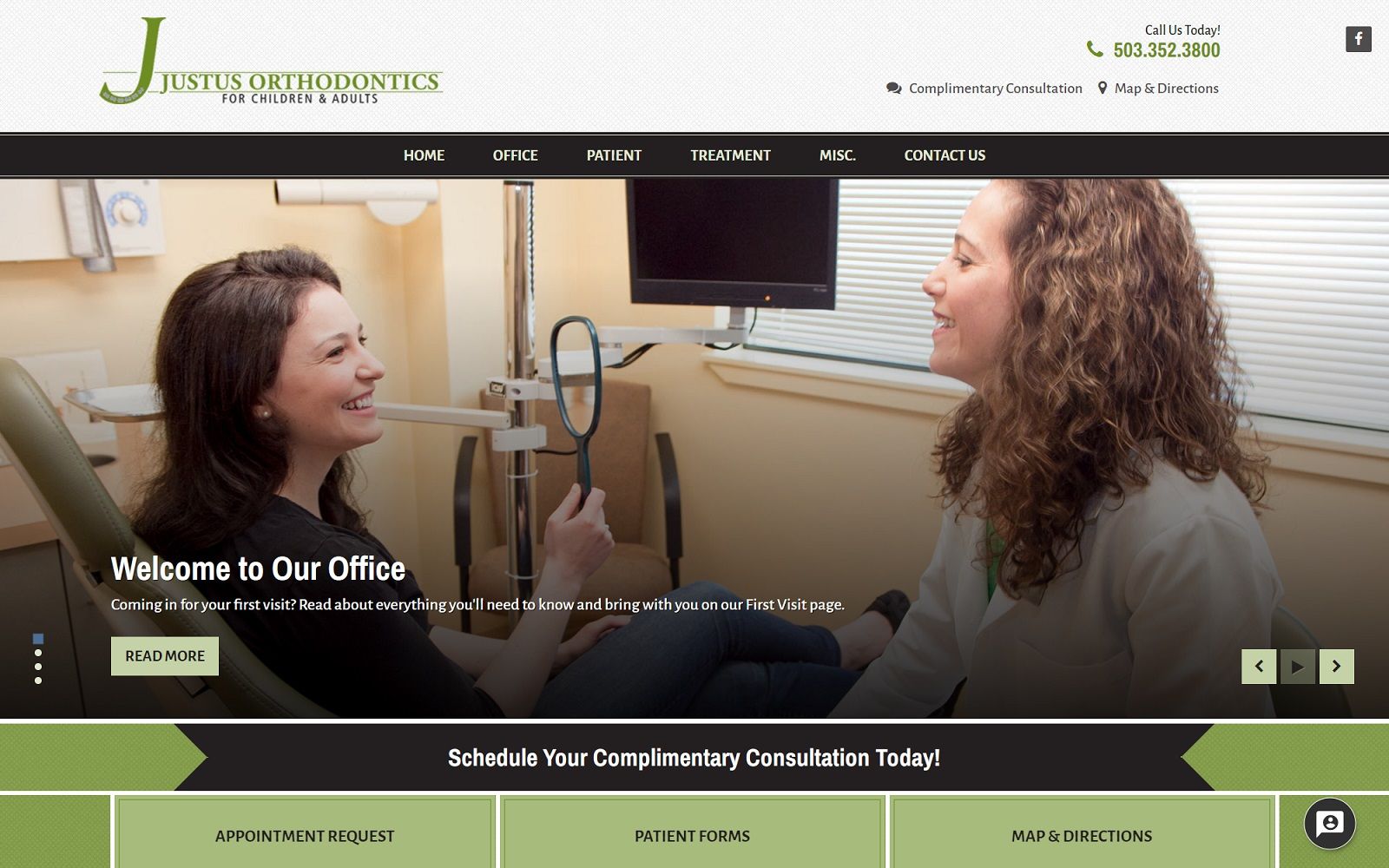 justusorthodontics.com screenshot