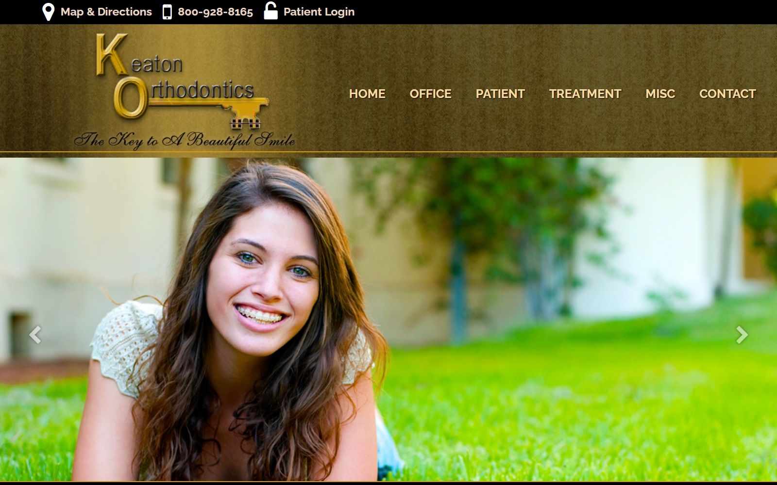 keatonorthodontics.com screenshot