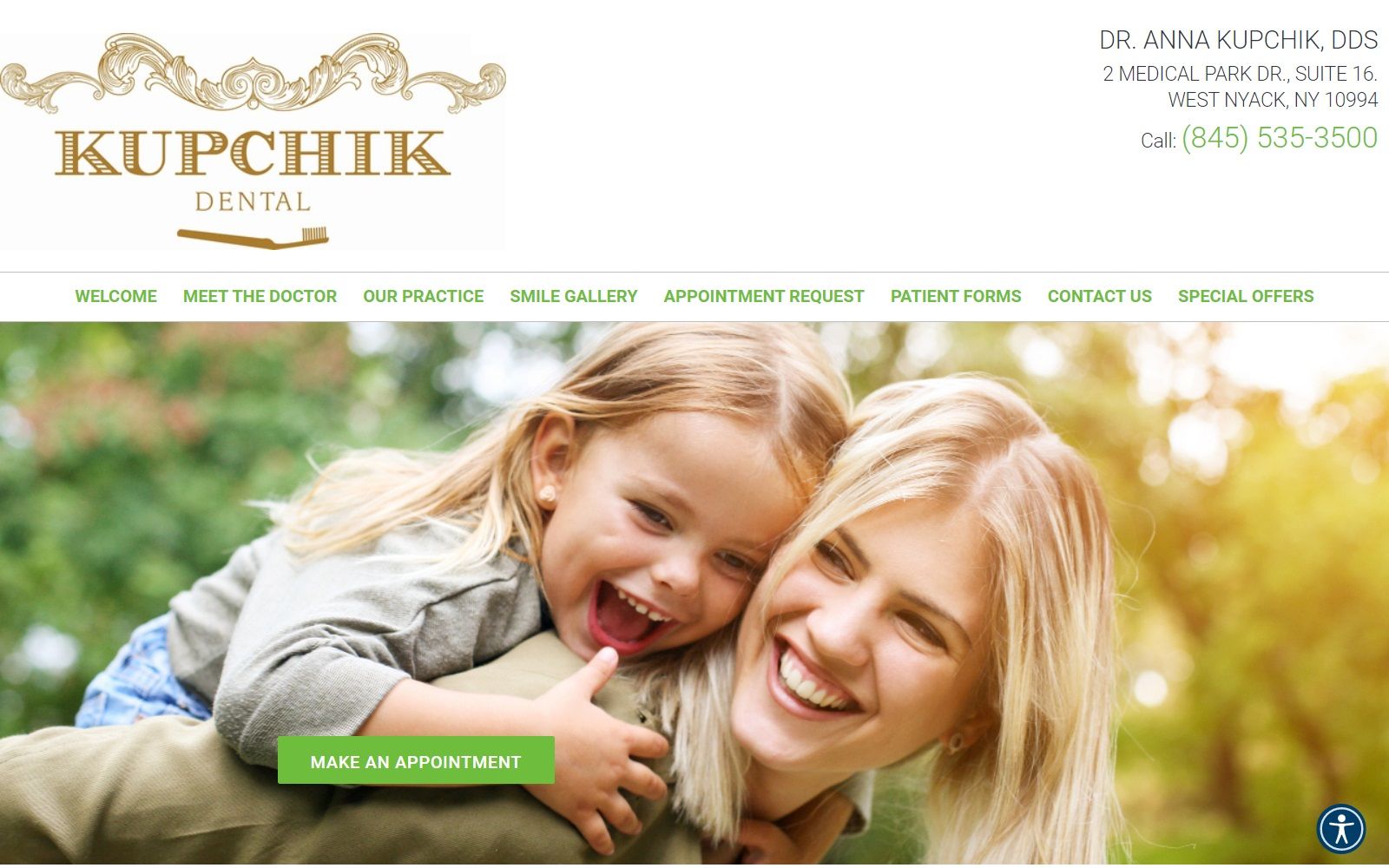 kupchikdental.com screenshot