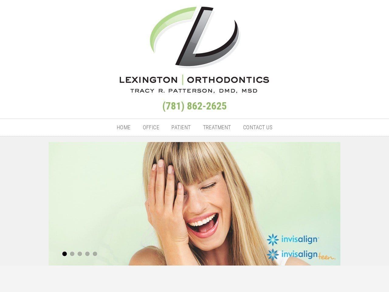 Lexington Orthodontics Website Screenshot from lexbraces.com