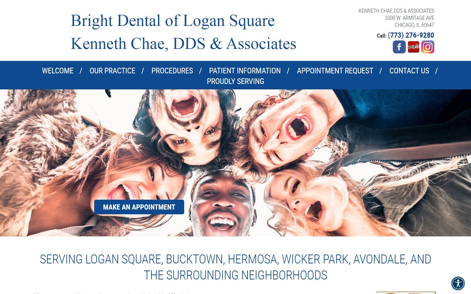 logansquaresmiles.com screenshot