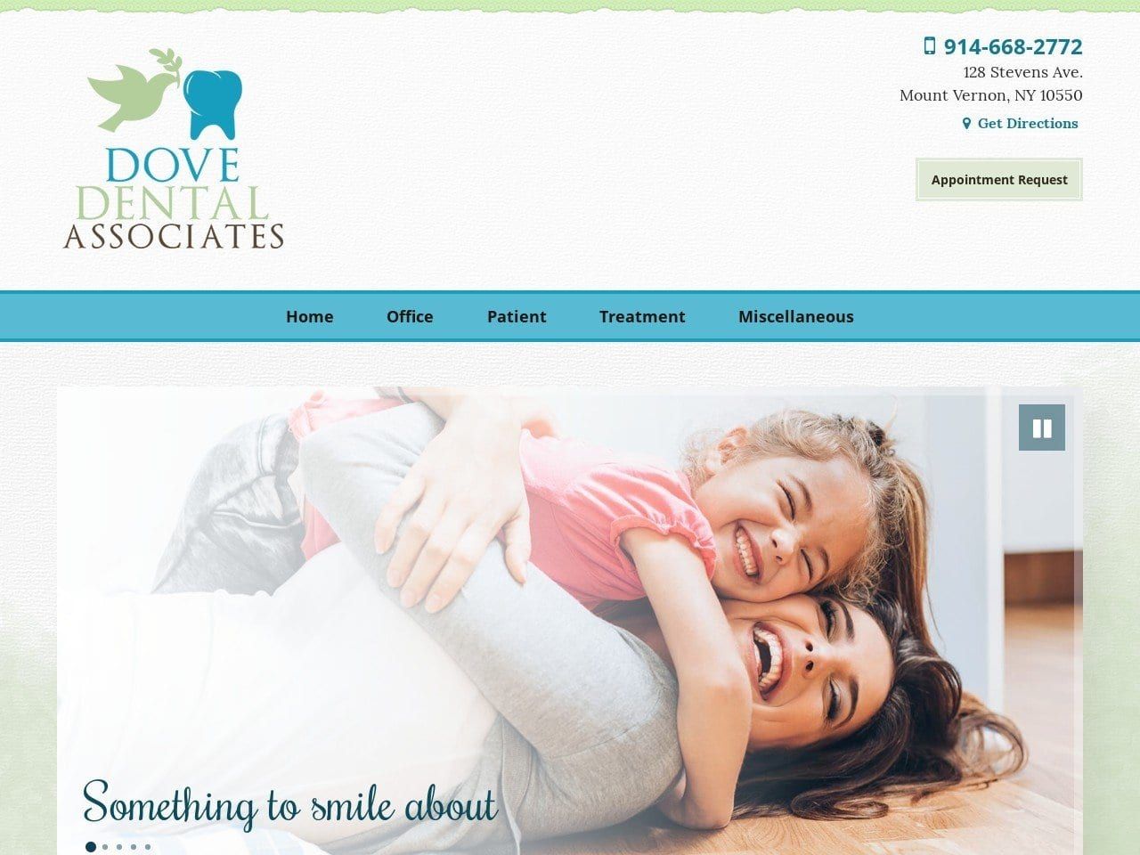 Dove Dental Associates Website Screenshot from maxinedovedds.com