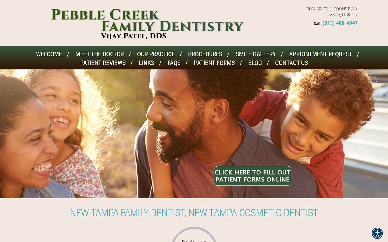 pebblecreekfamilydentistry.com screenshot