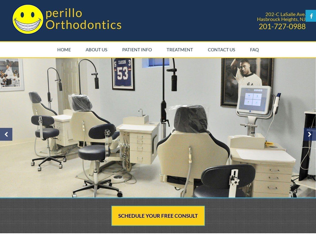 Dr. Michael A. Perillo DMD Website Screenshot from perilloortho.com