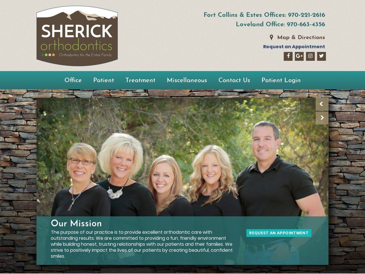 Sherick Paul M DDS Website Screenshot from psherickdds.com