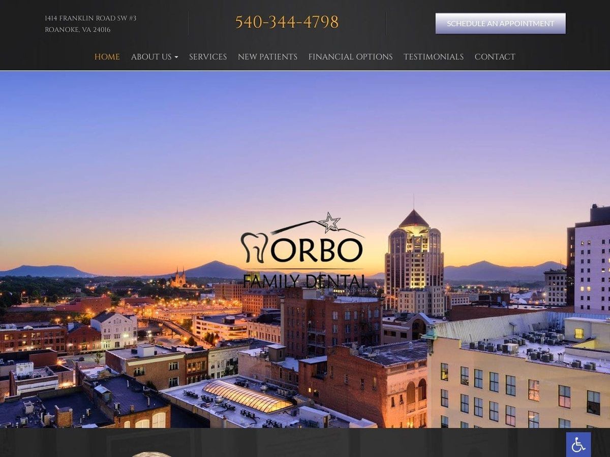 Norbo randy j dds website screenshot from randynorbodds. Com