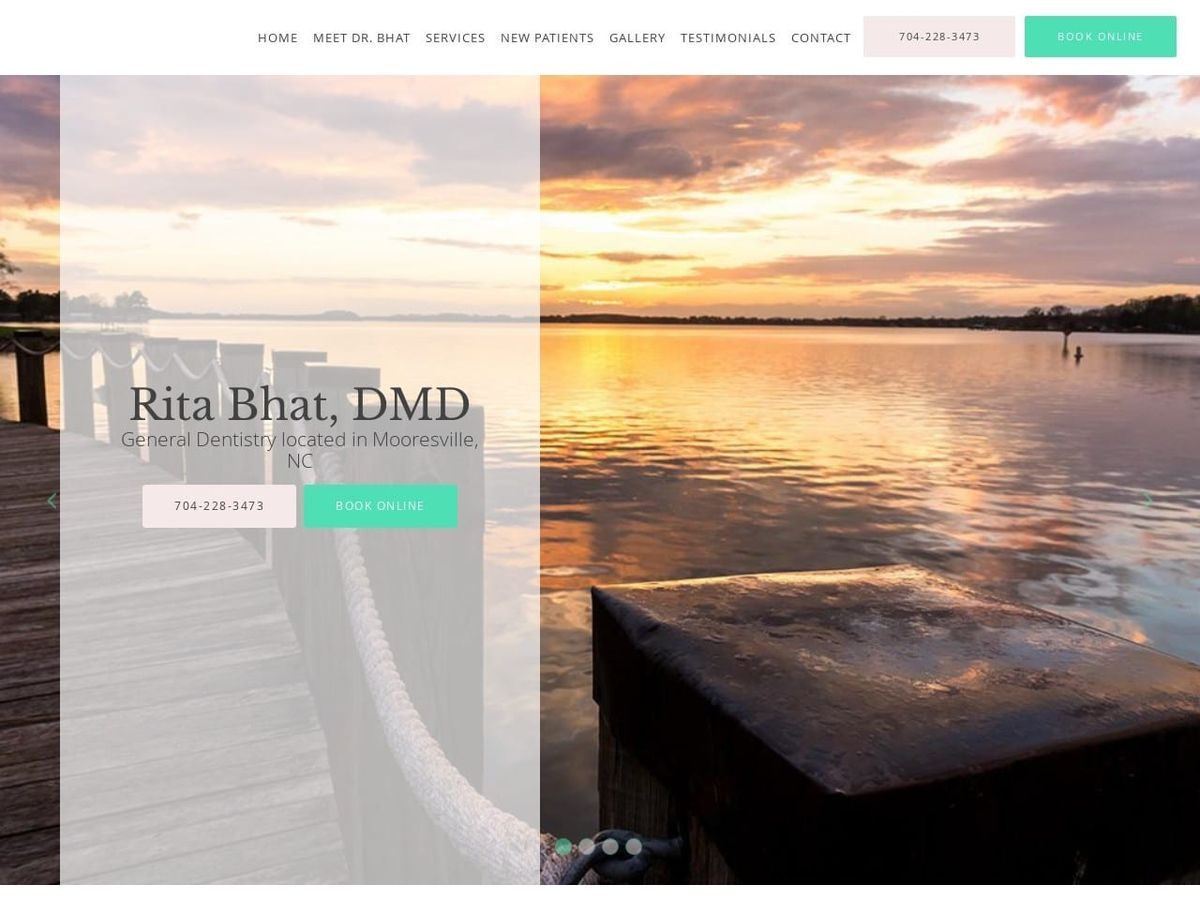 Bhat Rita DMD PA Website Screenshot from smilemakernc.com