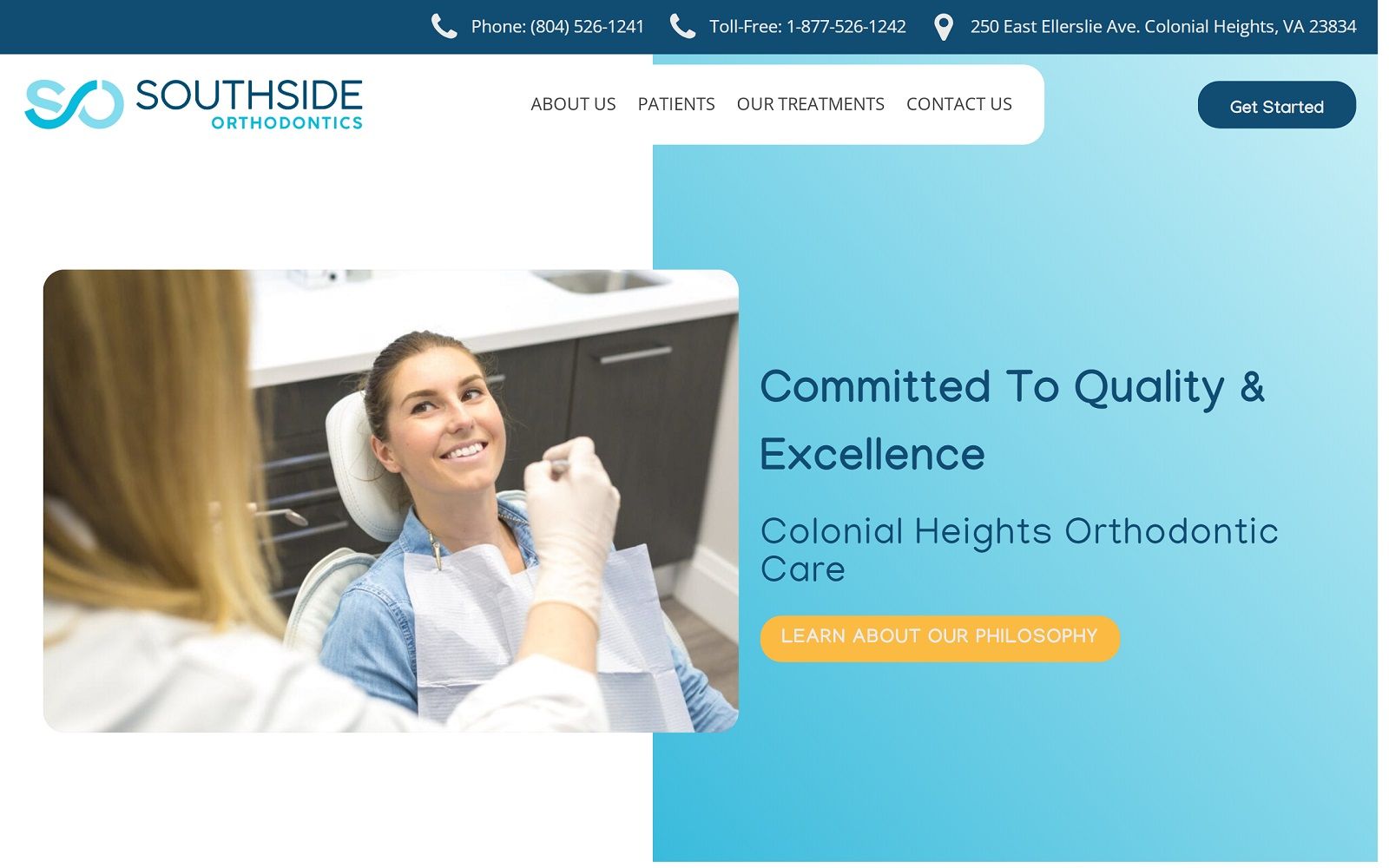 southsideorthodontics.com screenshot