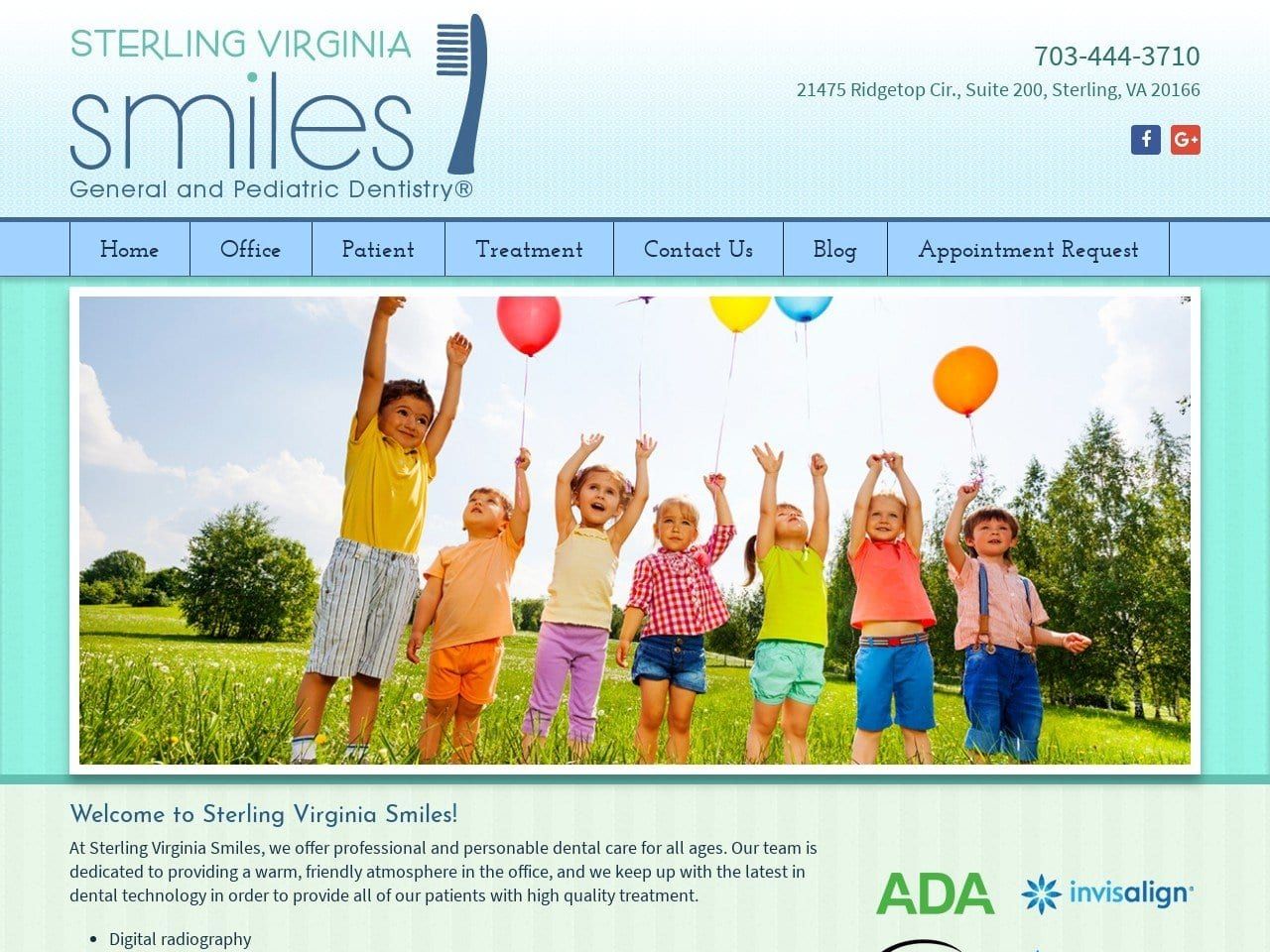 Mitnick & Herbst Mitnick Howard DDS Website Screenshot from sterlingvirginiasmiles.com