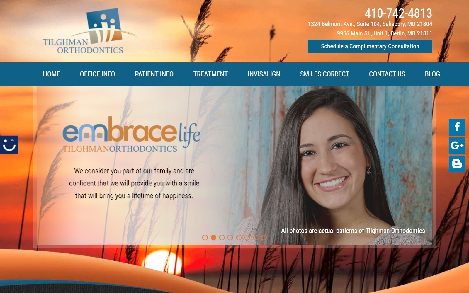 tilghmanorthodontics.com screenshot