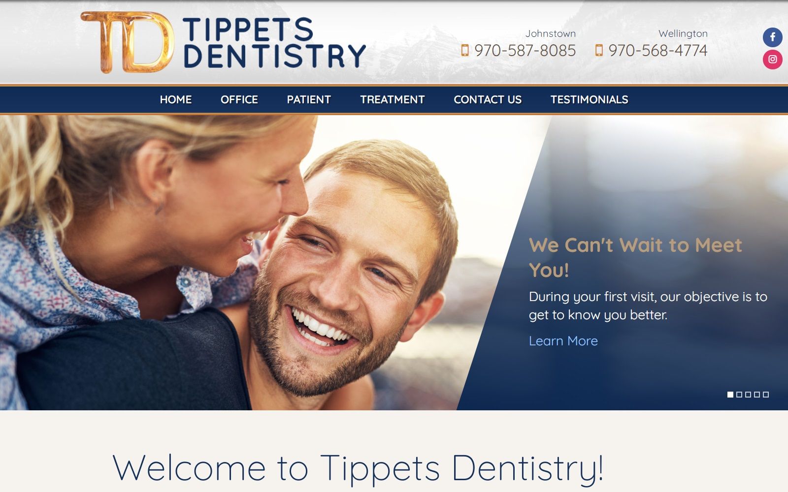 tippetsdentistry.com screenshot