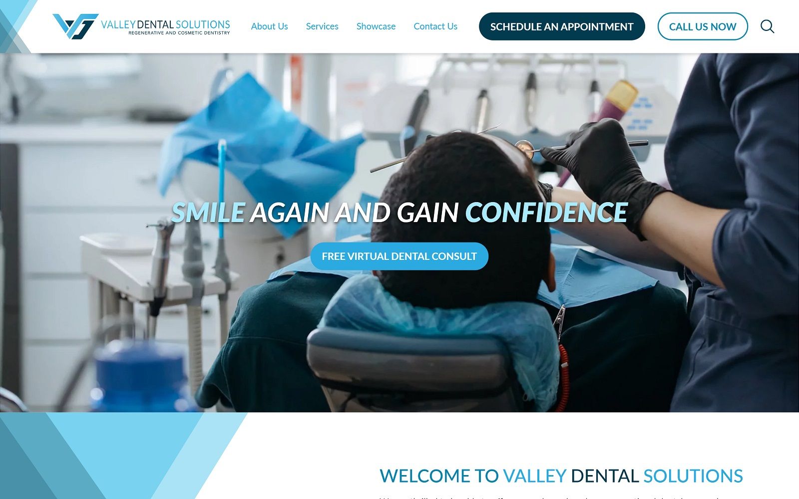 valleydentalsolutions.com screenshot