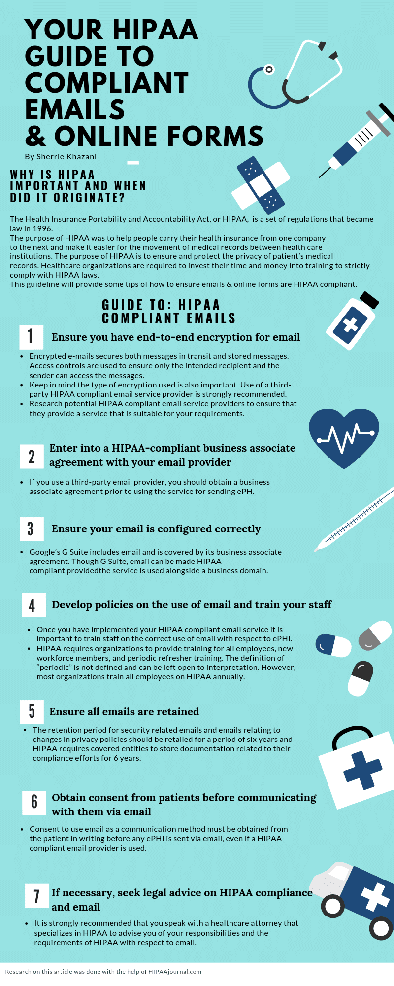 Hipaa compliant email details