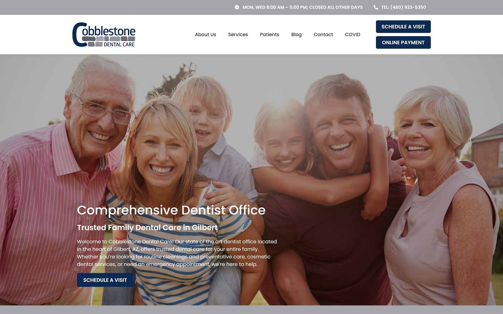 Yourgilbertdentist. Com-screenshot