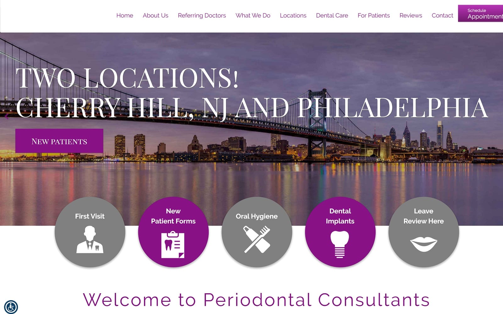 The Screenshot of Periodontal Consultants periodontalconsultants.com Website