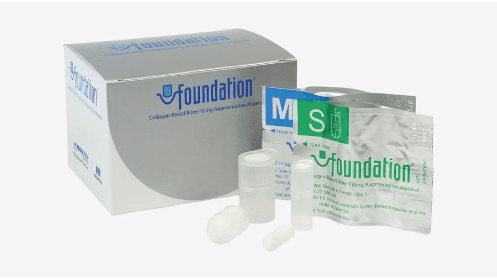 Foundation bone filling material