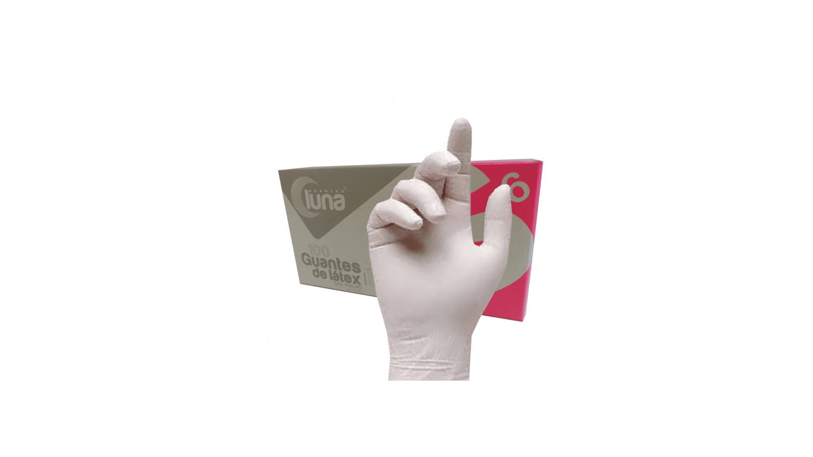 Luna powder free latex gloves