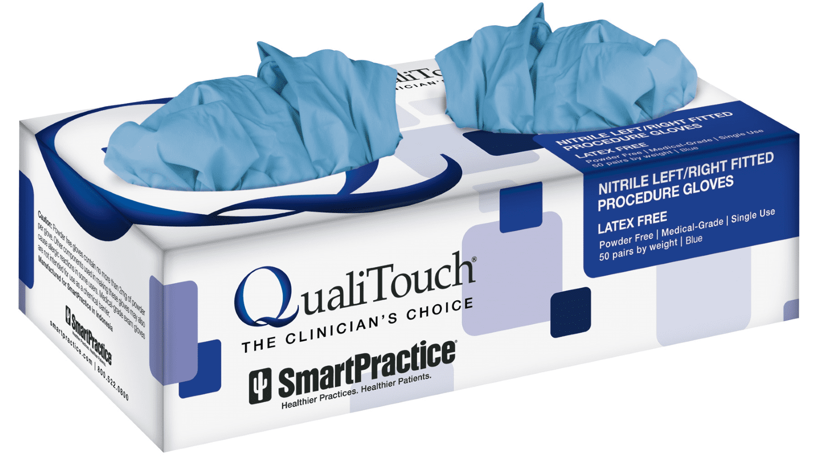 Qualitouch nitrile powder free exam gloves