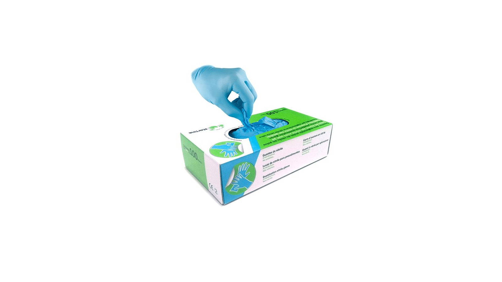 Starline blue nitrile gloves