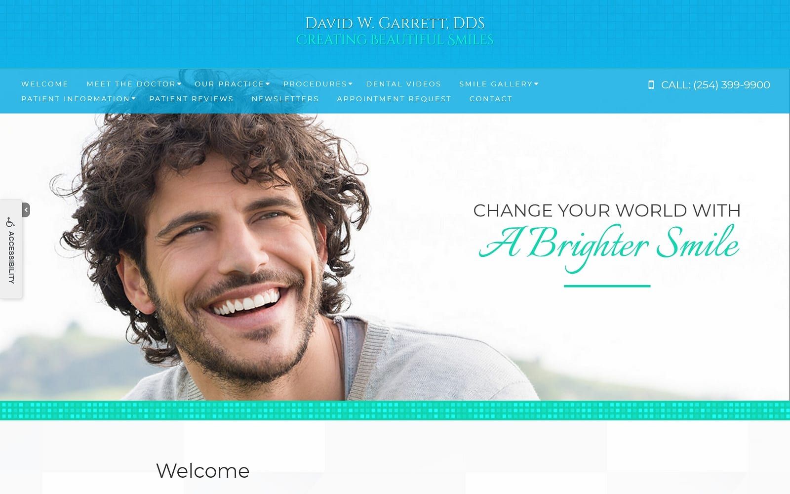 The Screenshot of David W. Garrett, DDS garrettfamilydental.com Website