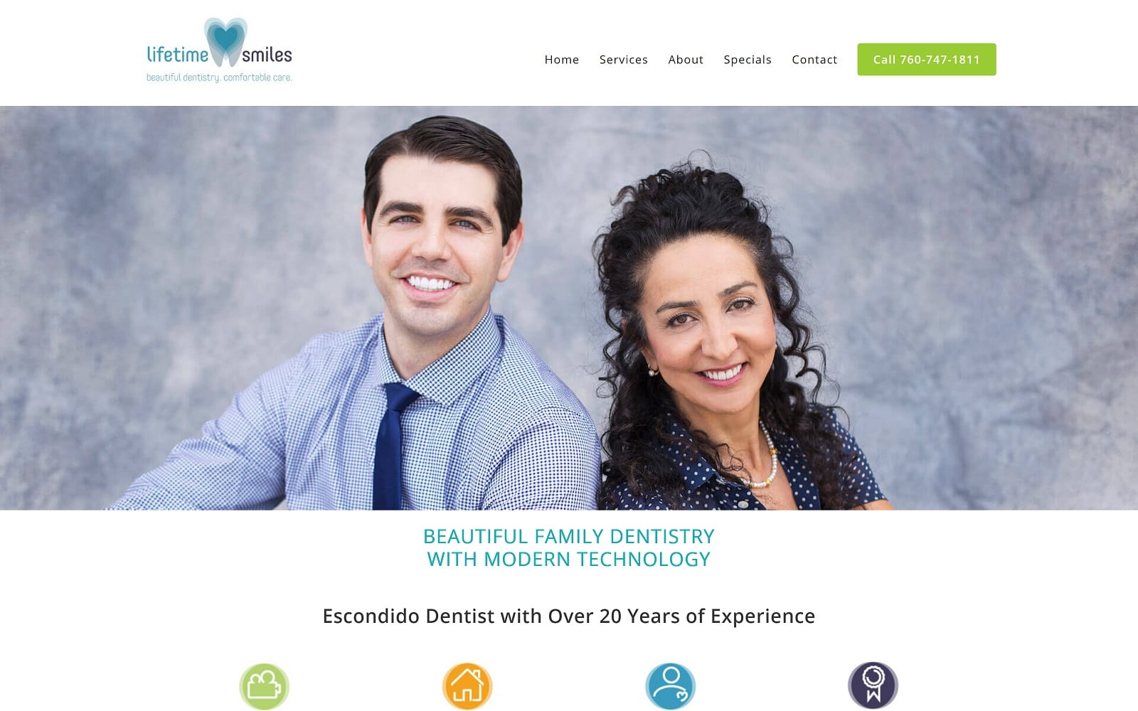 The Screenshot of Lifetime Smiles ltsmiles.com Website