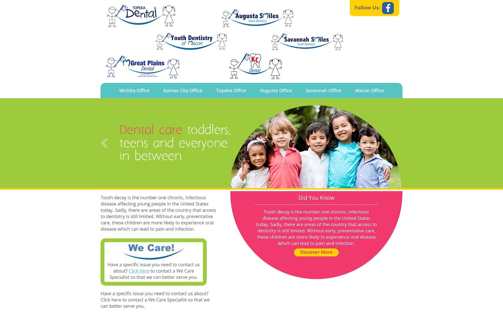 The screenshot of kc dental paulelkindds. Com website