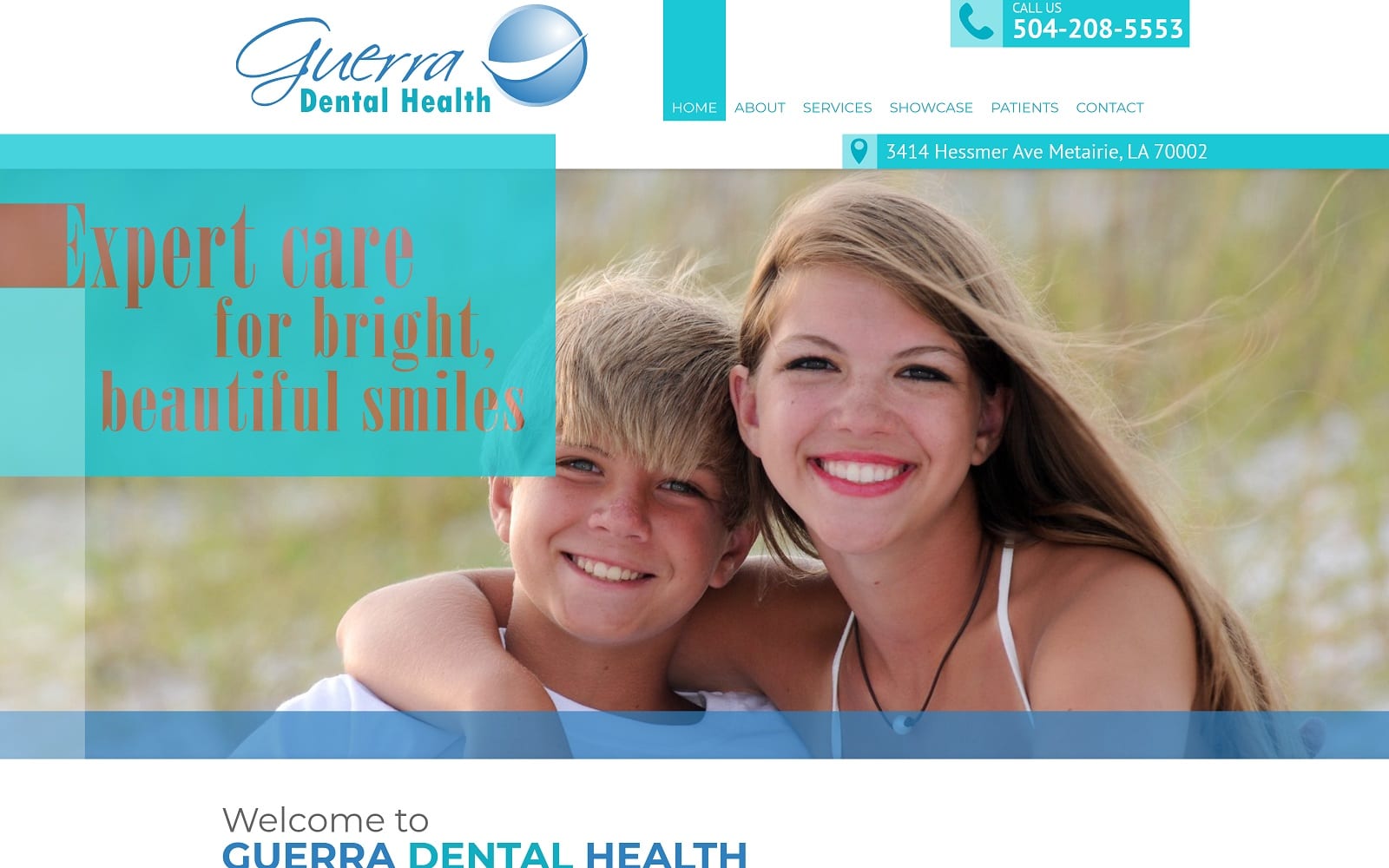 The screenshot of gregory p guerra dds themetairiedentist. Com website
