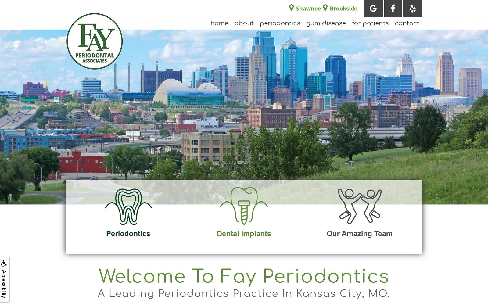 The Screenshot of Fay Periodontics annfayperiodontics.com Dr. Ann Fay Website