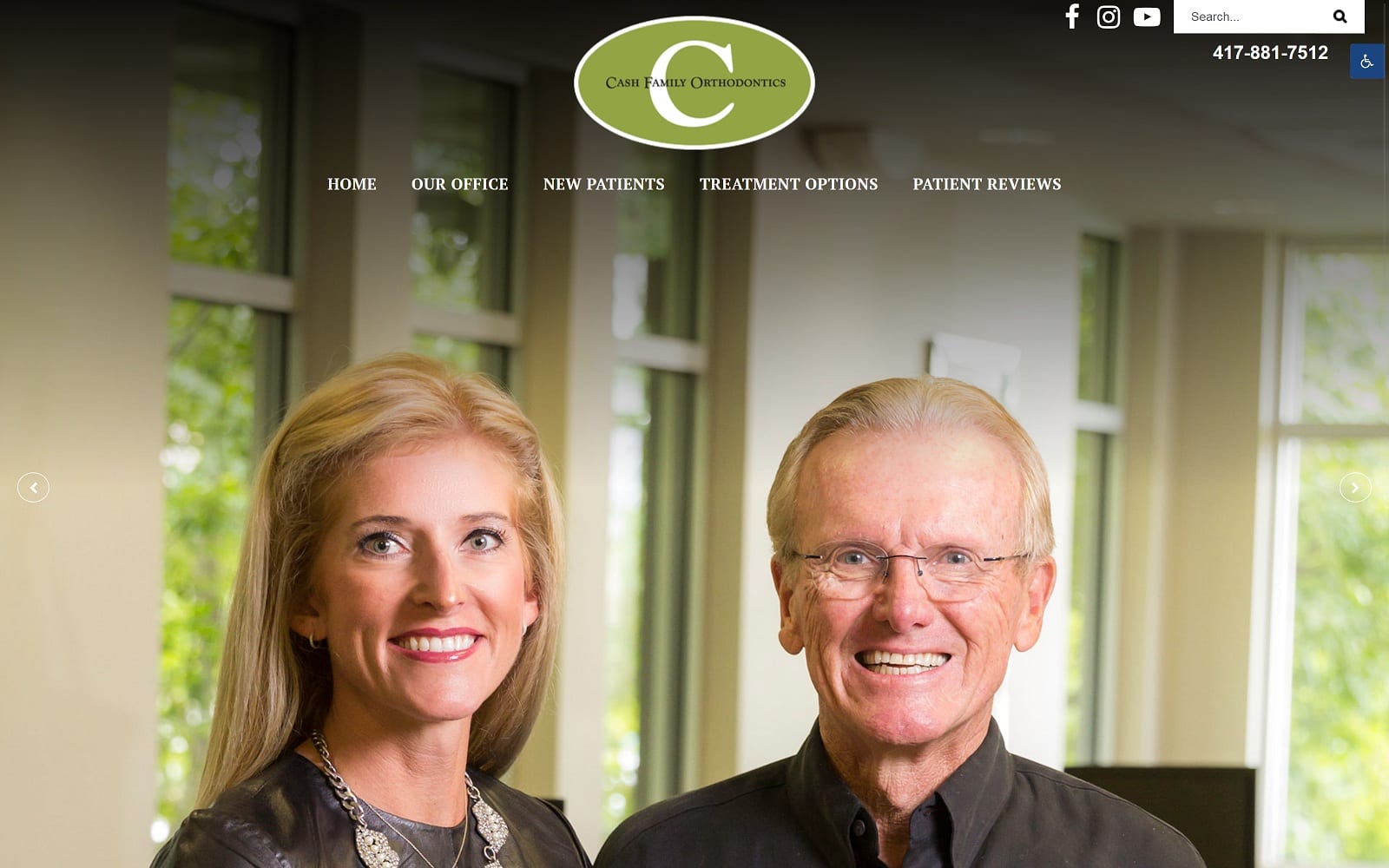 The Screenshot of Cash Family Orthodontics cashfamilyorthodontics.com Dr. Jerry Cash Website