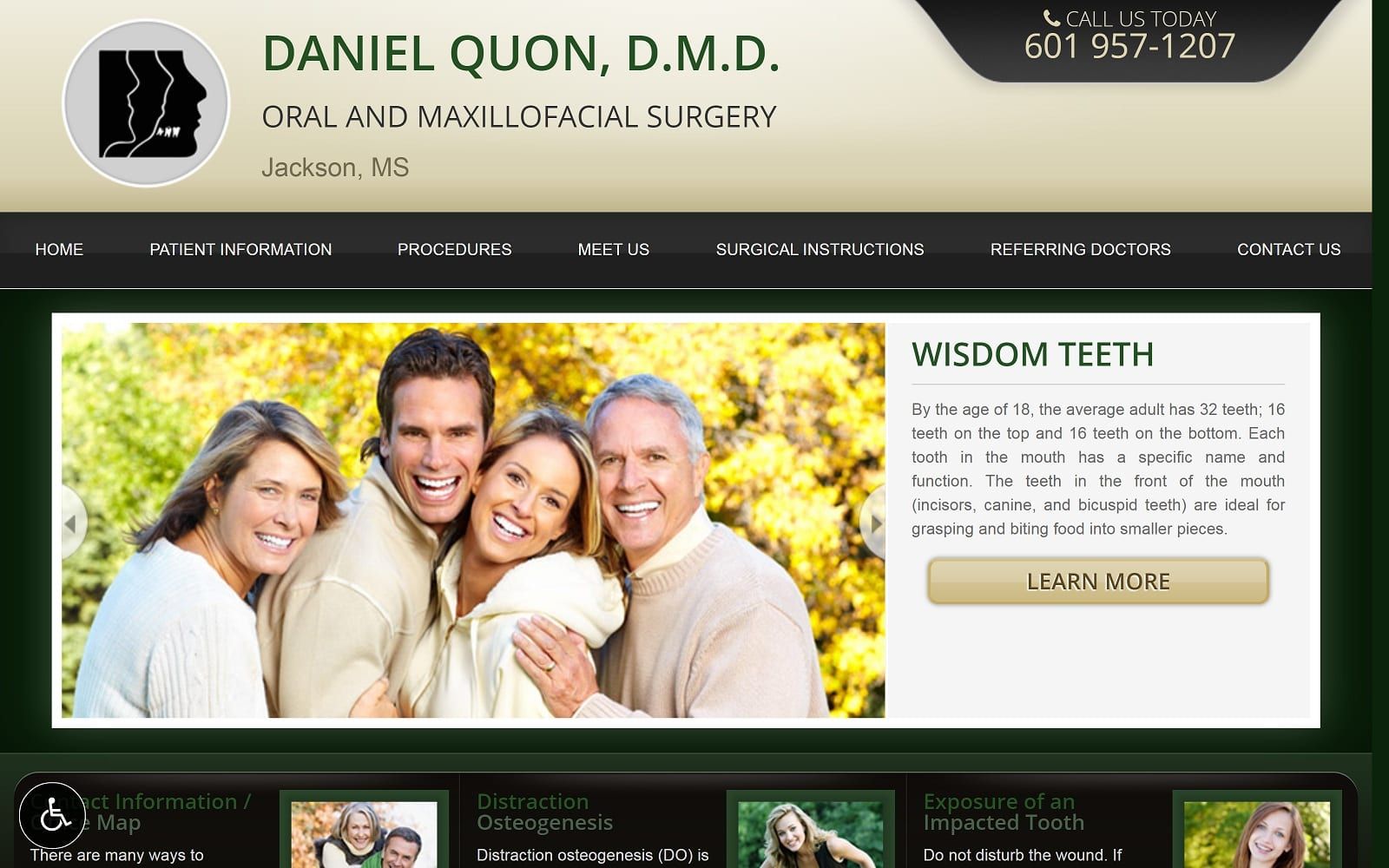 The Screenshot of Daniel Quon, D.M.D. danielquondmd.com Website