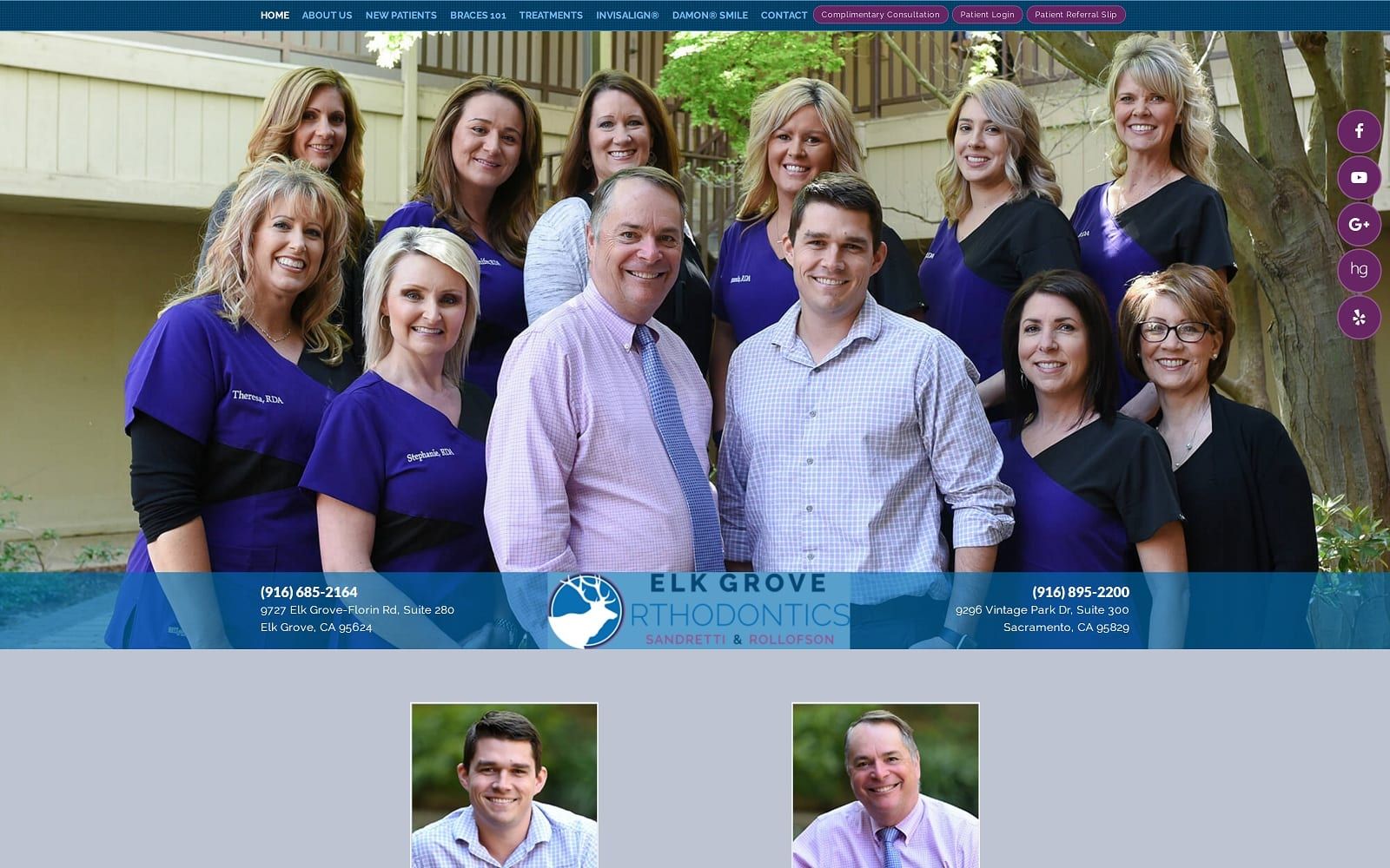 The Screenshot of Elk Grove Orthodontics elkgroveorthodontics.com Website