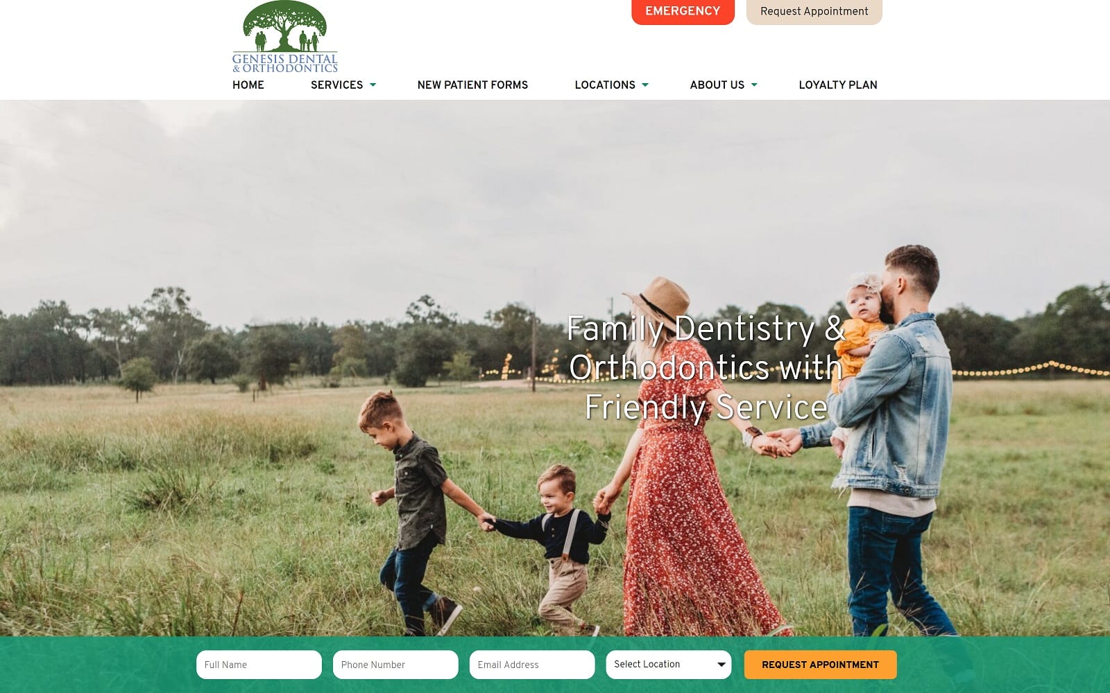 The Screenshot of Central Ave Dental genesisdental.com Website