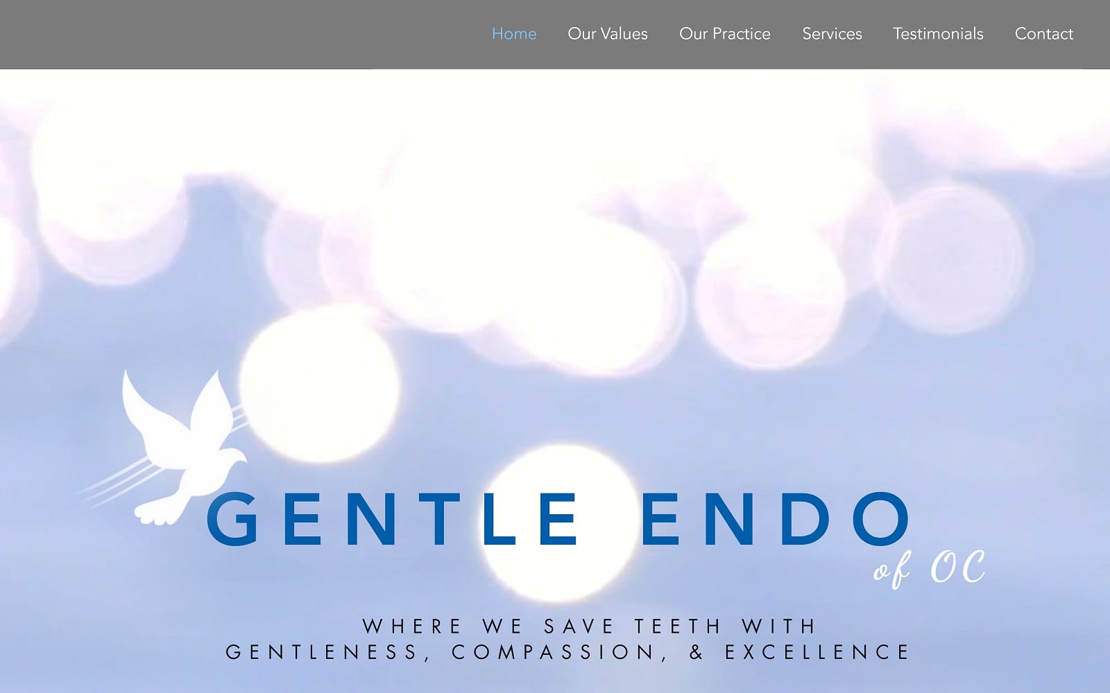 The Screenshot of Gentle Endo of OC gentleendooc.com Website