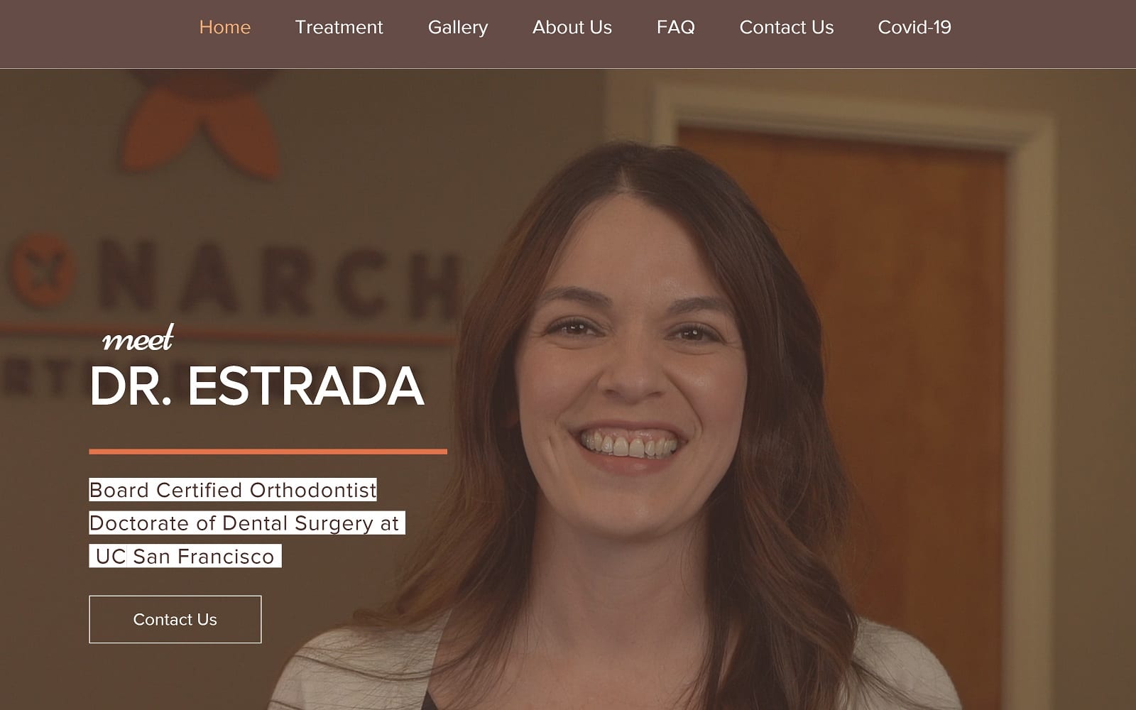 The Screenshot of Monarch Orthodontics monarchorthodontics.com Website